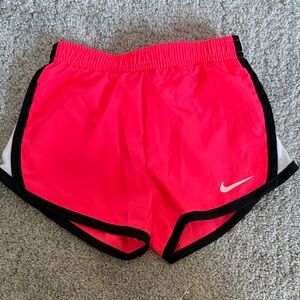 Nike Kids Bright Pink Shorts with Black Trim